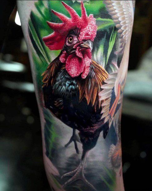 Tattoos Rooster Tattoo Designs For Women