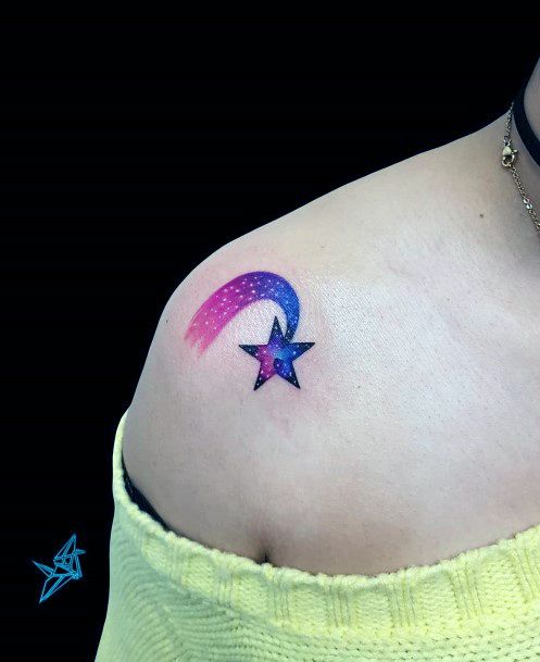 Tattoos Shooting Star Tattoo Designs For Women