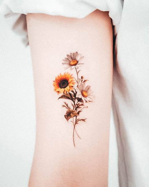 Tattoos Small Sunflower Tattoo Designs For Women