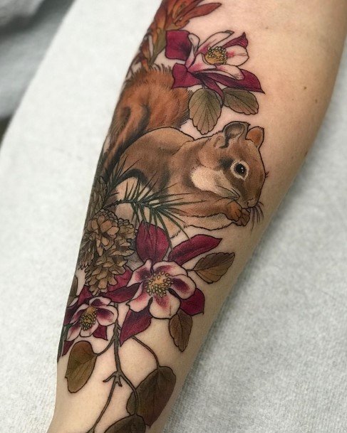 Tattoos Squirrel Tattoo Designs For Women