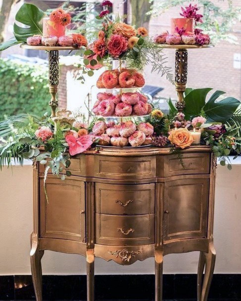 Taty Pink Scrumptious Dougnut Desert Bar Wedding Ideas