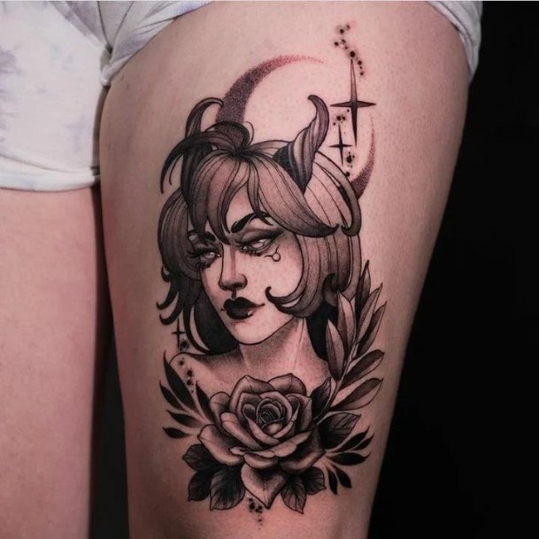 Taurus Female Tattoo Designs