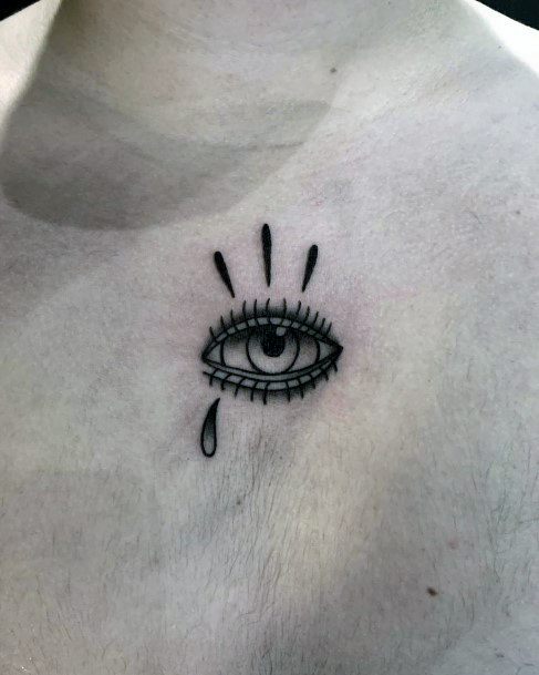 Tears And Eyes Tattoo Women