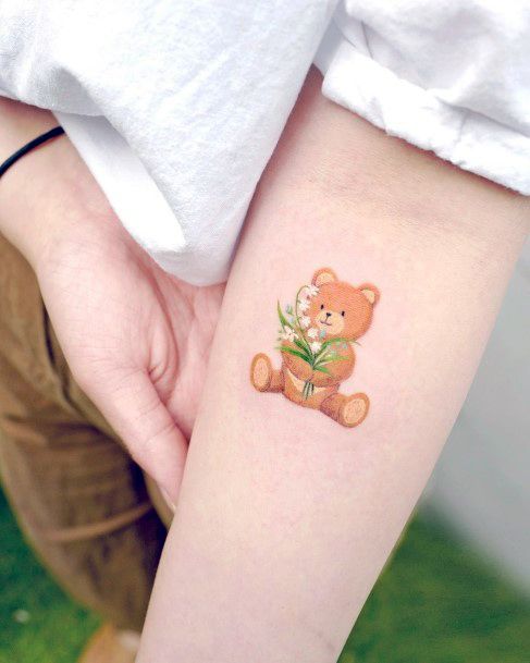 Teddy Bear Tattoo Design Inspiration For Women