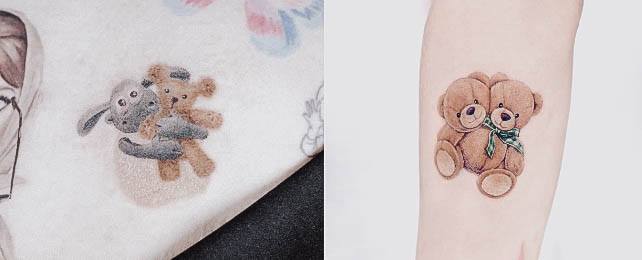 Top 100 Best Teddy Bear Tattoos For Women – Plush Toy Design Ideas