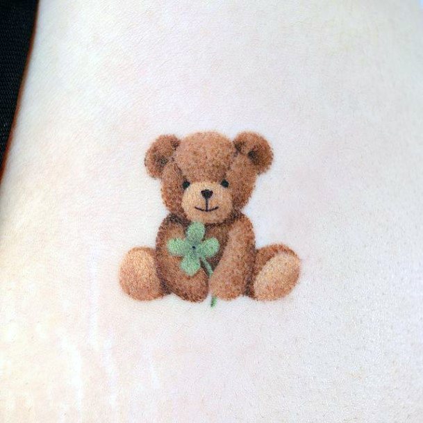 Teddy Bear Womens Tattoo Designs