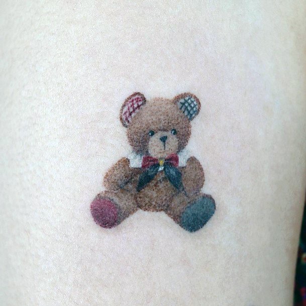 Teddy Bear Womens Tattoo Ideas