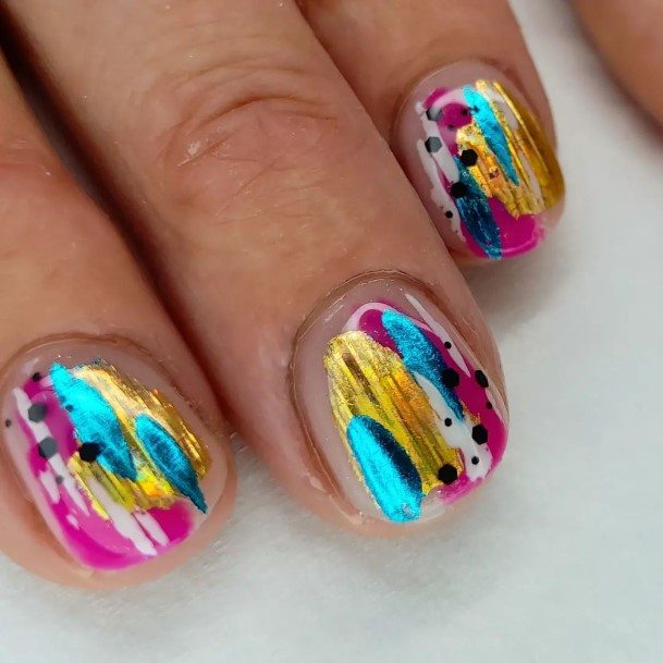 Terrific Design Ideas For Womens Abstract Nail