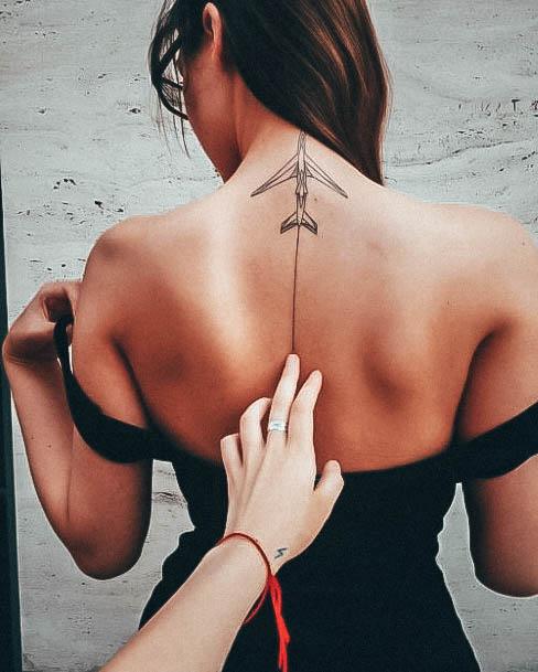 Terrific Design Ideas For Womens Airplane Tattoo