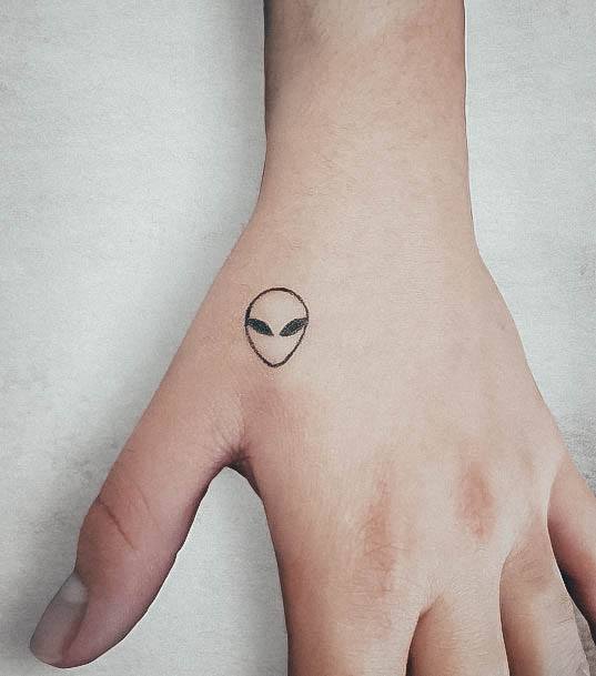 Terrific Design Ideas For Womens Alien Tattoo