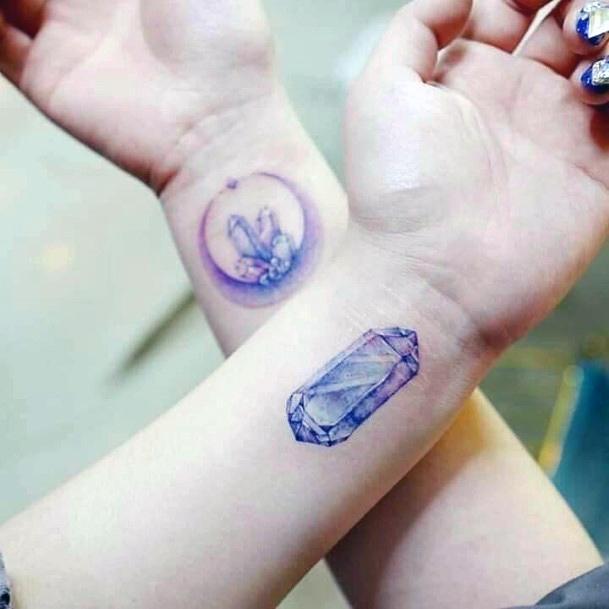 Terrific Design Ideas For Womens Amethyst Tattoo