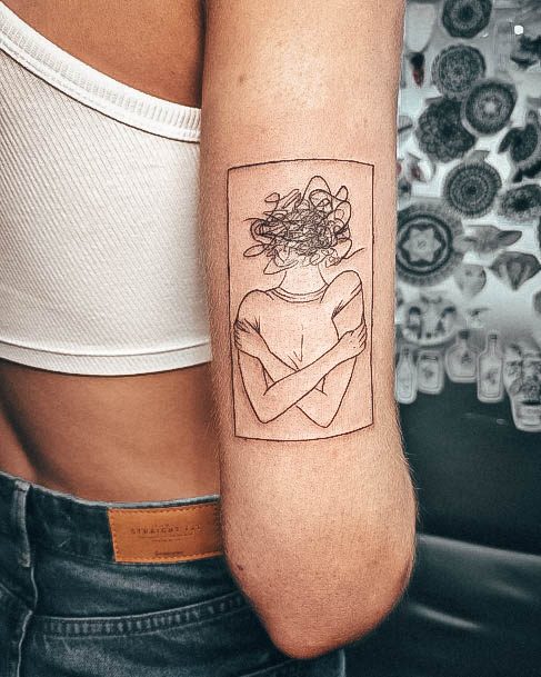 Terrific Design Ideas For Womens Anxiety Tattoo