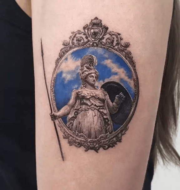 Terrific Design Ideas For Womens Athena Tattoo