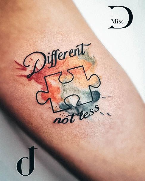 Terrific Design Ideas For Womens Autism Tattoo