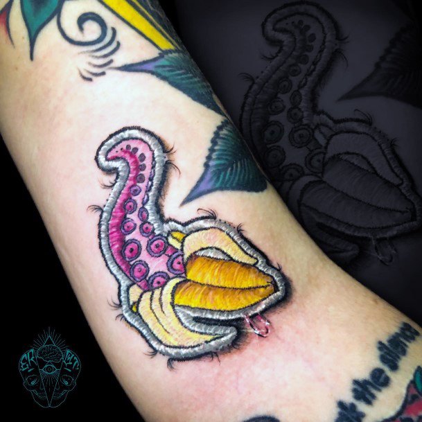 Terrific Design Ideas For Womens Banana Tattoo