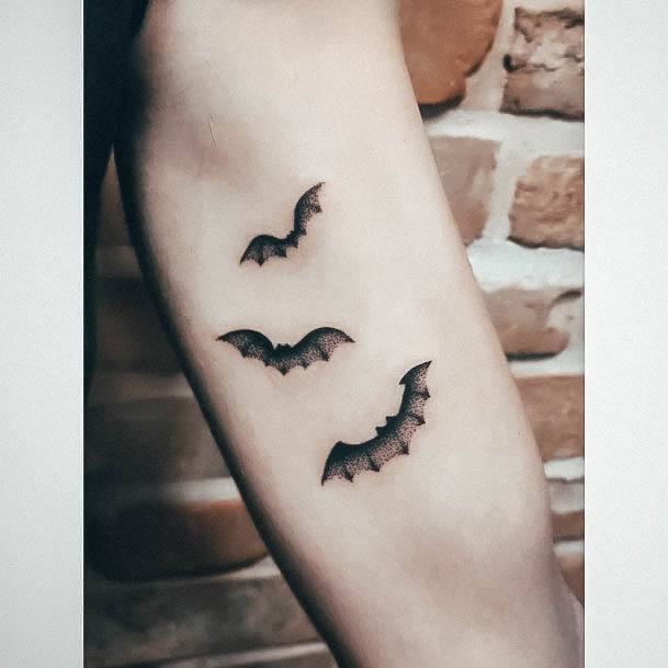 Terrific Design Ideas For Womens Bat Tattoo