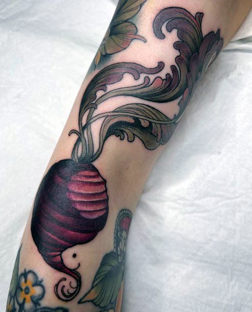 Terrific Design Ideas For Womens Beet Tattoo