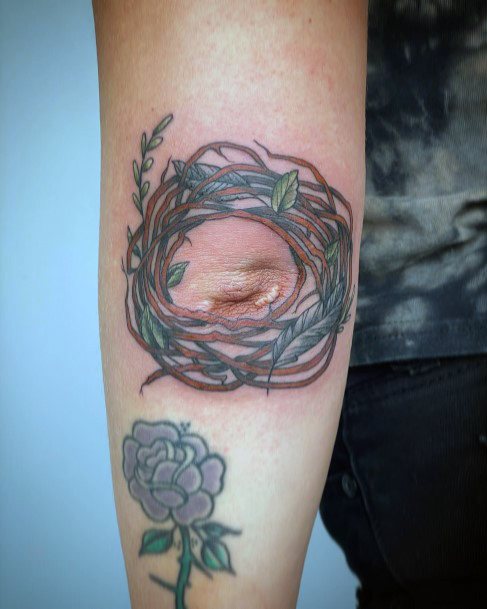 Terrific Design Ideas For Womens Birds Nest Tattoo