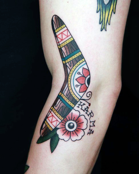 Terrific Design Ideas For Womens Boomerang Tattoo