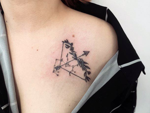 Terrific Design Ideas For Womens Bow And Arrow Tattoo