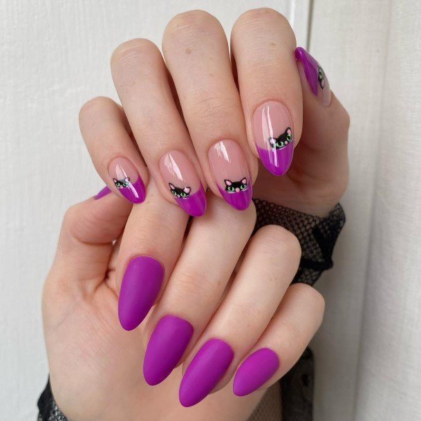 Terrific Design Ideas For Womens Bright Purple Nail