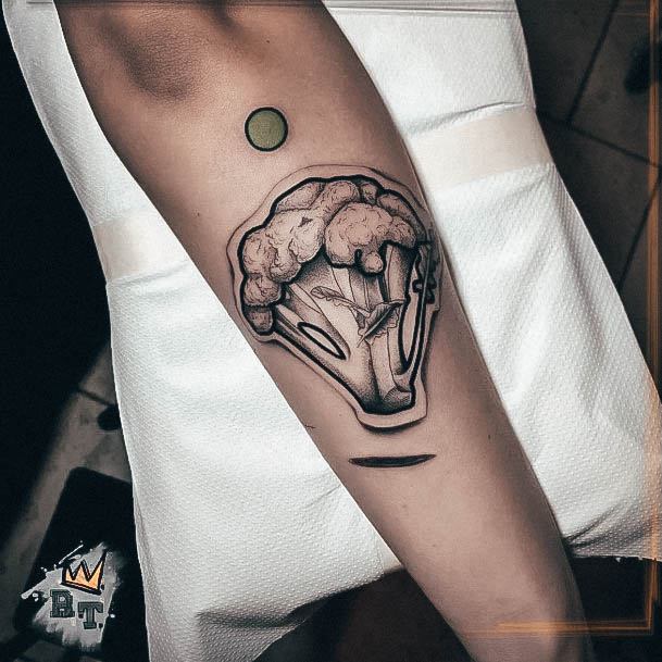 Terrific Design Ideas For Womens Broccoli Tattoo