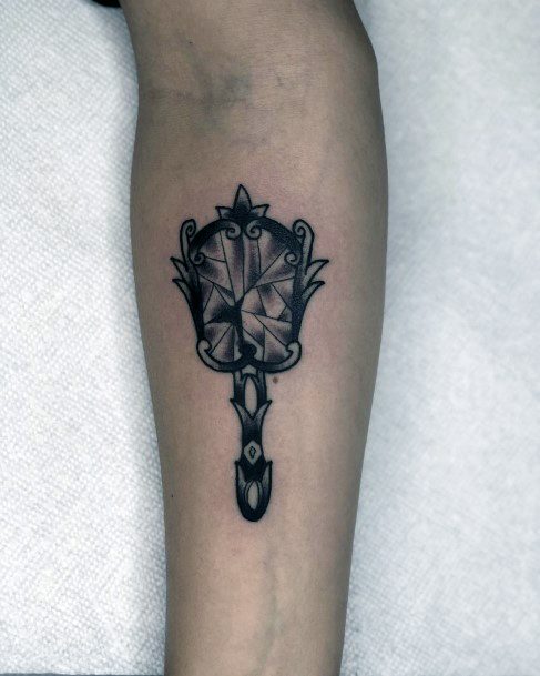 Terrific Design Ideas For Womens Broken Mirror Tattoo