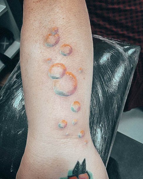 Terrific Design Ideas For Womens Bubble Tattoo