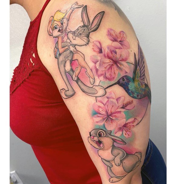 Terrific Design Ideas For Womens Bugs Bunny Tattoo