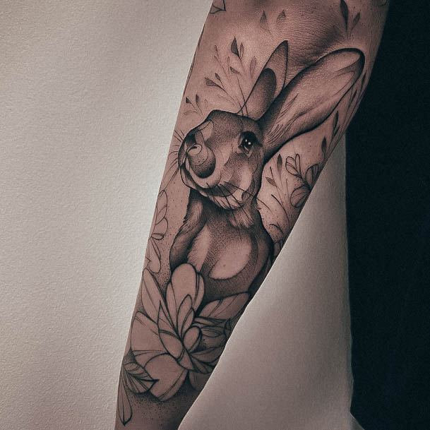 Terrific Design Ideas For Womens Bunny Rabbit Tattoo