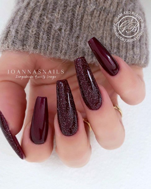 Terrific Design Ideas For Womens Burgundy Nail