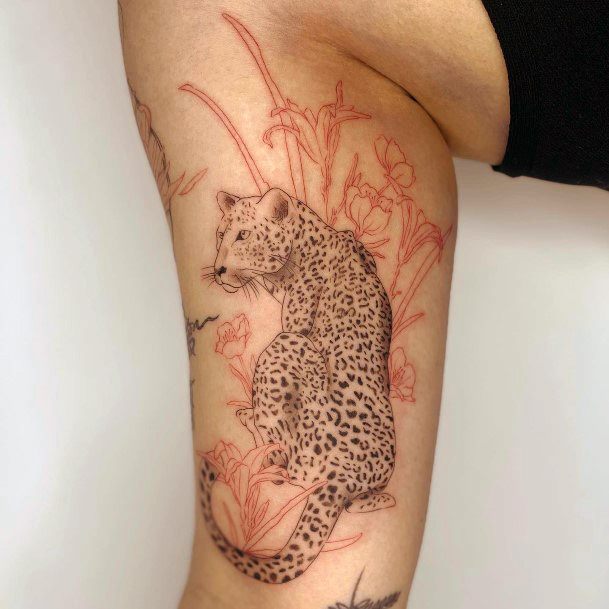 Terrific Design Ideas For Womens Cheetah Tattoo