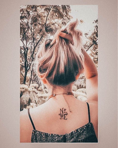 Terrific Design Ideas For Womens Coordinates Tattoo