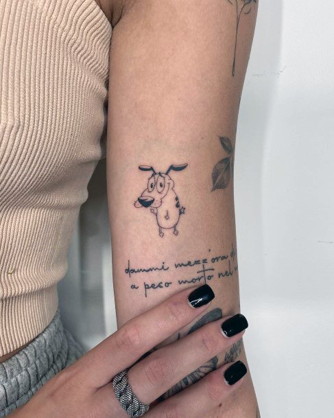 Discover more than 67 courage the cowardly dog tattoo latest  thtantai2
