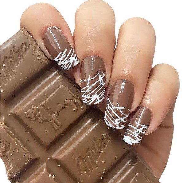 Terrific Design Ideas For Womens Dark Brown Nail