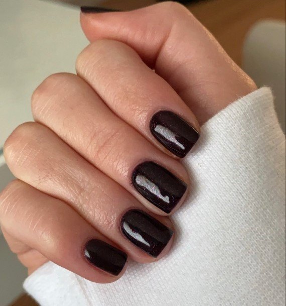 Terrific Design Ideas For Womens Dark Maroon Nail