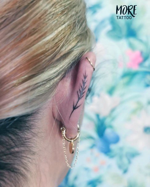 Terrific Design Ideas For Womens Ear Tattoo