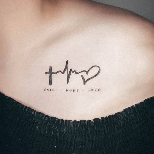 Terrific Design Ideas For Womens Faith Hope Love Tattoo