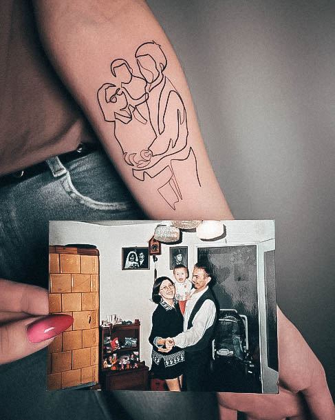 Terrific Design Ideas For Womens Family Tattoo