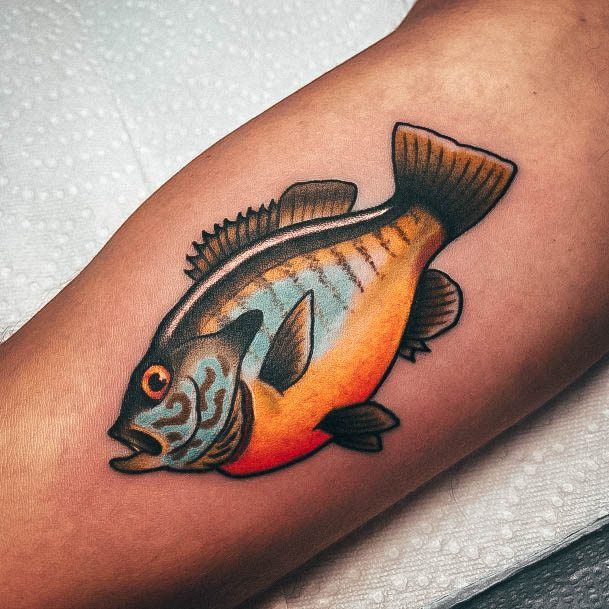 Terrific Design Ideas For Womens Fishing Tattoo