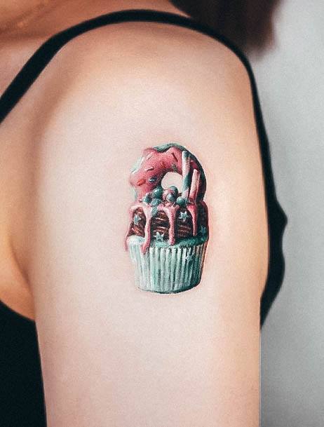 Terrific Design Ideas For Womens Food Tattoo