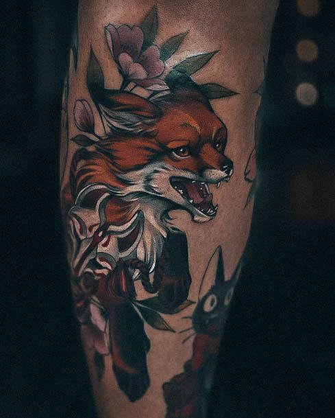 Terrific Design Ideas For Womens Fox Tattoo