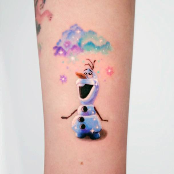 Terrific Design Ideas For Womens Frozen Tattoo