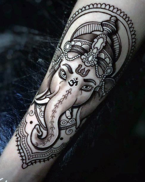 Terrific Design Ideas For Womens Ganesha Tattoo