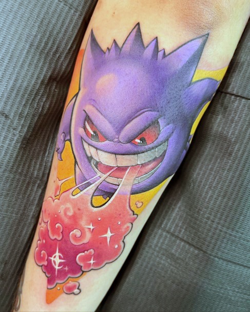 Terrific Design Ideas For Womens Gengar Tattoo