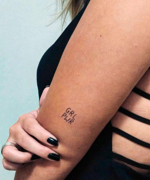 Terrific Design Ideas For Womens Girl Power Tattoo