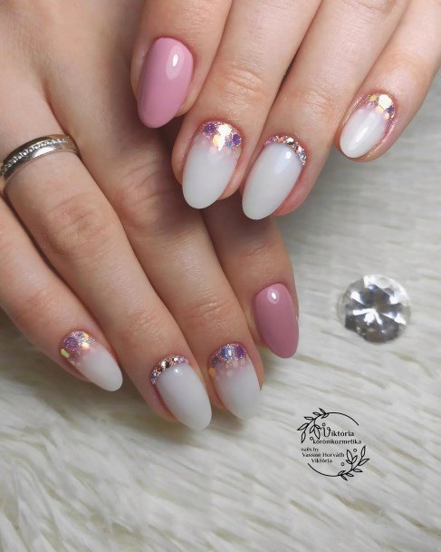 Terrific Design Ideas For Womens Glitter Ombre Nail