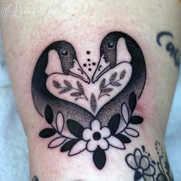 Terrific Design Ideas For Womens Goose Tattoo