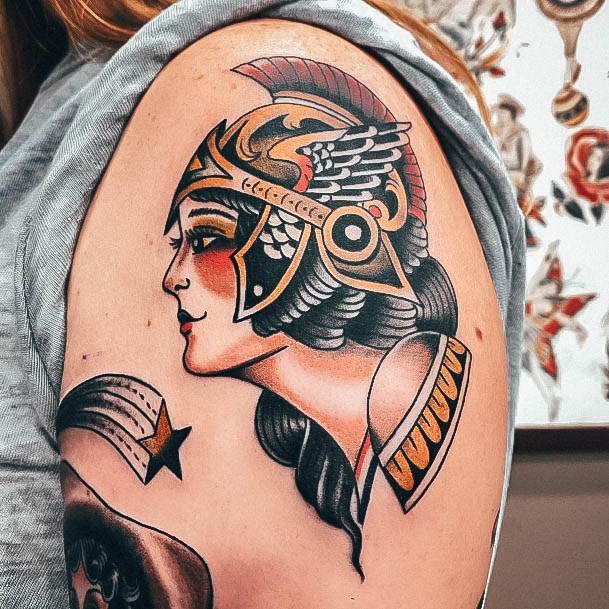 Terrific Design Ideas For Womens Greek Tattoo
