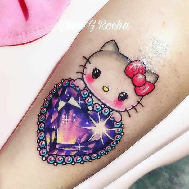 Terrific Design Ideas For Womens Hello Kitty Tattoo